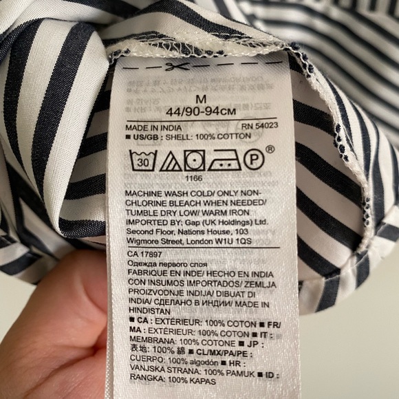 Banana Republic Striped Peplum Top - Picture 4 of 4